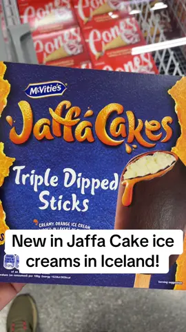 New @jaffacakesofficial Triple Dipped ice creams are now available in @icelandfoods @thefoodwarehouseuk !! These are multi layered chocolate ice creams with an orange ice cream centre and orange sauce in each layer 😋🤤 #jaffacake #icecream #tasty #yummy #newfood