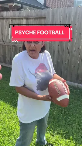 Sorry neighbors.. Finally an affordable football that feels and plays greats! 🏈✅ #psychefootball #footballtiktok #footballszn #backyardfootball 