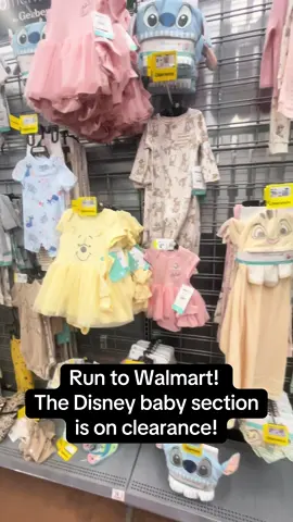 Almost all of this baby Disney section was on clearance at our Walmart! #creatorsearchinsights #disney #MomsofTikTok #walmartfinds #babyclothes @Disney @Walmart 