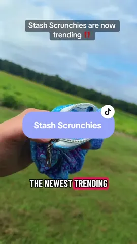Stash Scrunchies are now trending again 😱‼️ ONLY 2 LEFT ‼️😱 #stashscrunchies #pocketscrunchie #scrunchies #fypppppppppppppp 