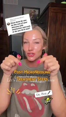 Replying to @Kristina Wines Let’s answer some questions about micro needling treatment at home!! #microneedling #athomemicroneeedling #microneedlingface #postmicroneedling #drpenmicroneedling 