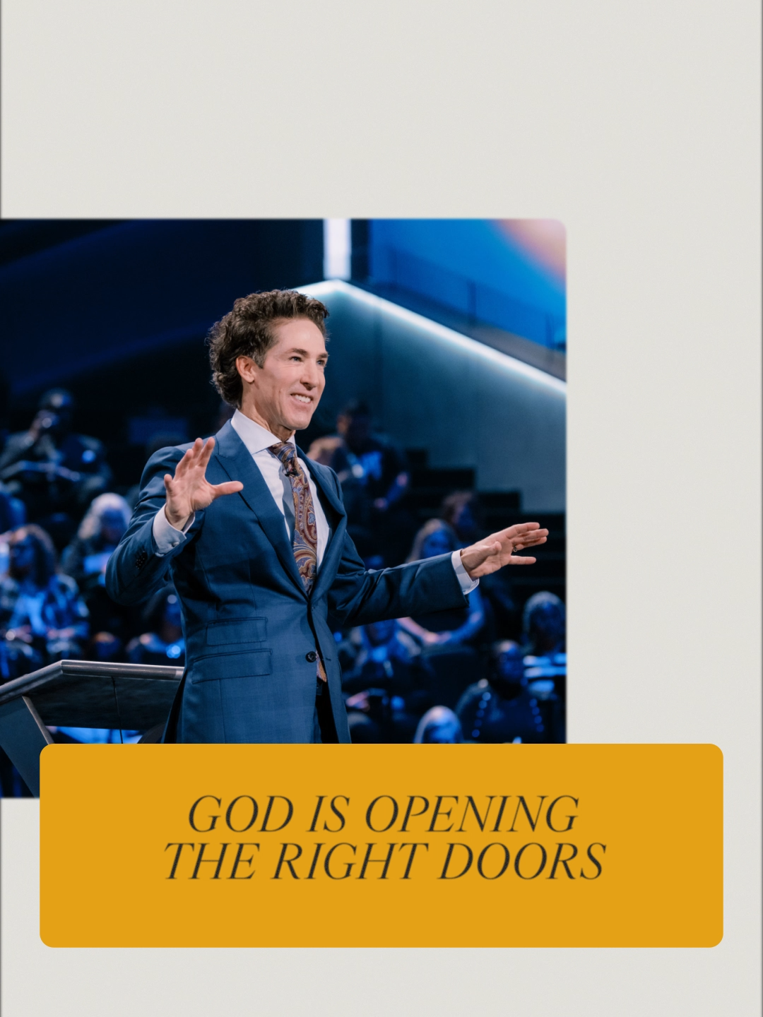The gracious hand of God is on your life. Just like Nehemiah, there is a favor on you, a divine empowerment, the blessing of the Most High. But this won’t do you any good if you don’t recognize it. Youtube.com/JoelOsteen