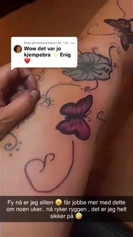 Svarer @⁺˖ꕤ𝕃𝕖𝕟𝕒 #tatto #Imadethis #Itattoedmyself 