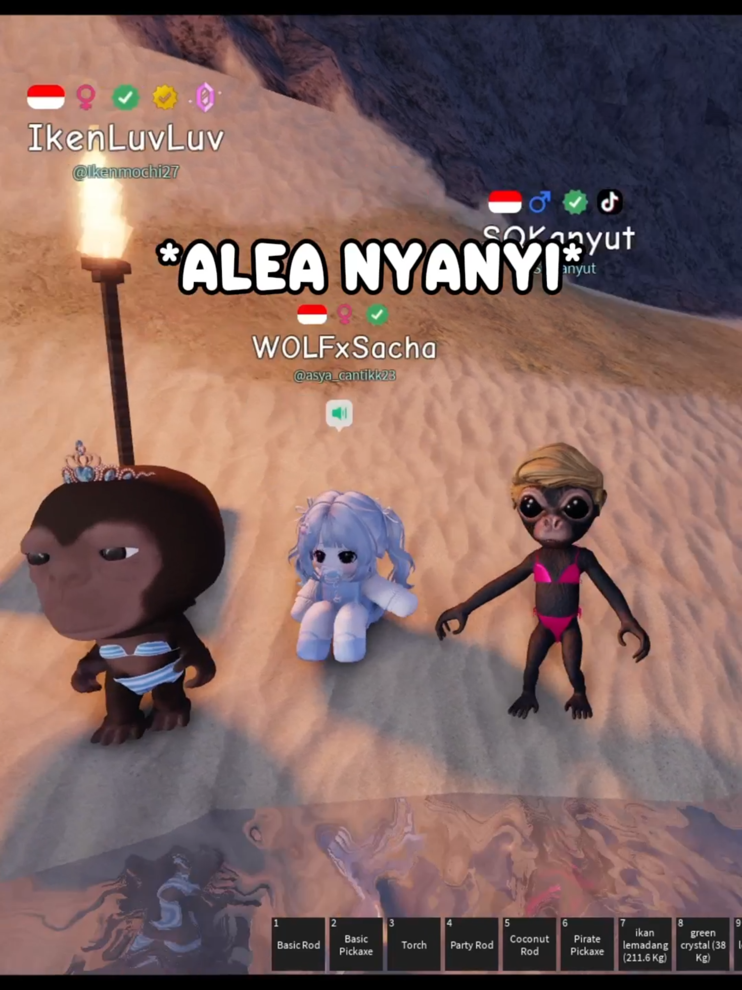 Bagian 52 | ada yang tau Alea nyanyi apa? Map : IndoHangout #roblox #indohangout #fyp