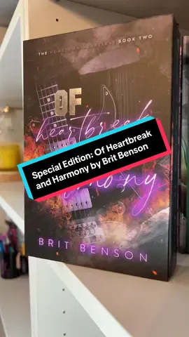 One of my favorite special editions is this one that I just got from @Cover to Cover Book Box “Of Heartbreak and Harmony” by @Brit Benson . I love this book and am so happy I got this special edition! #mc_readerobsessed #romancereader #specialeditionbook #britbenson #romancebooktok 