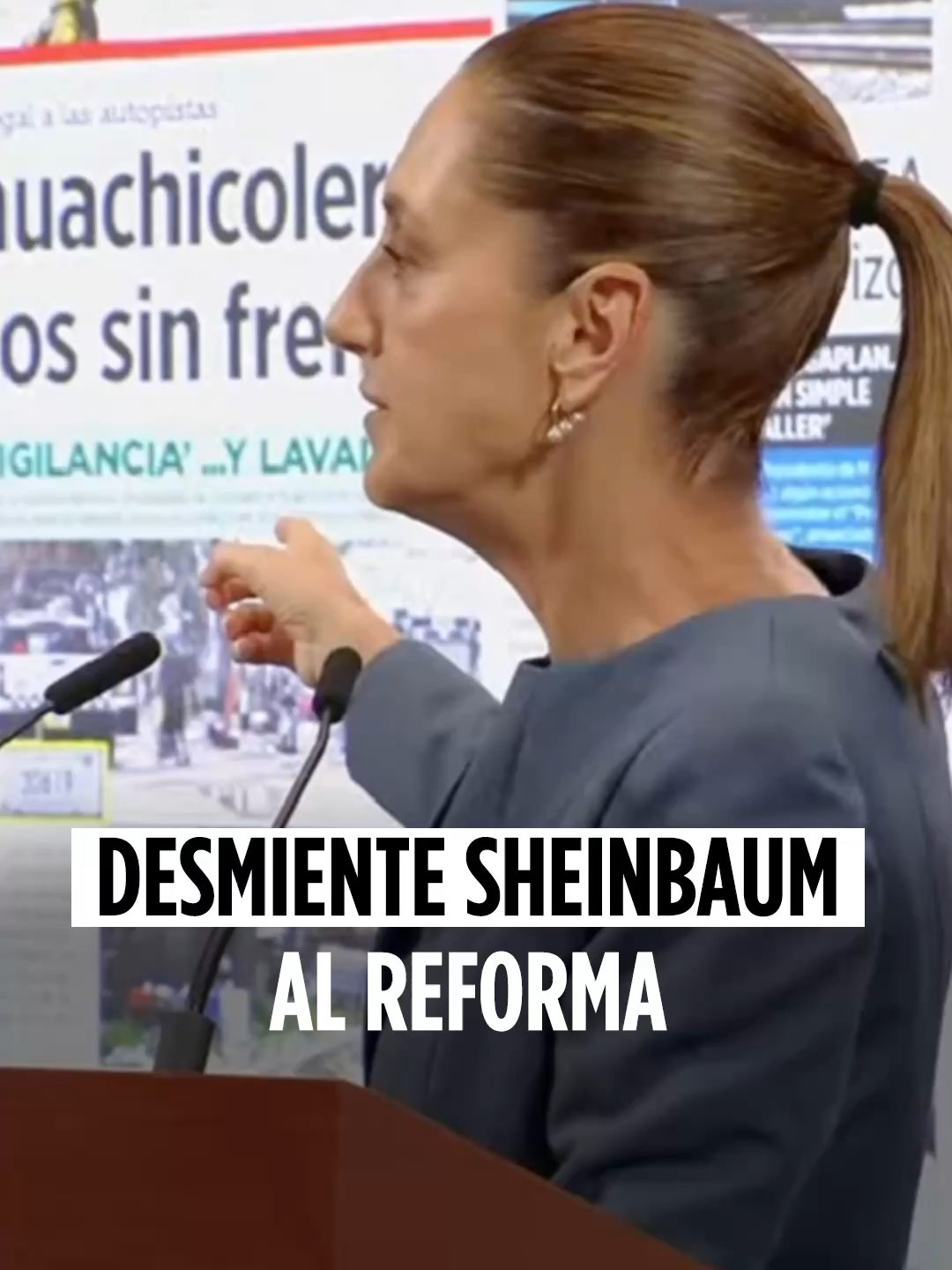 #MañaneraDelPueblo 📰Así desmintió la Presidenta los discursos amarillistas Aclaró la nota falsa de Reforma  sobre un presunto traslado de huachicol en vehículos de la Guardia Nacional.