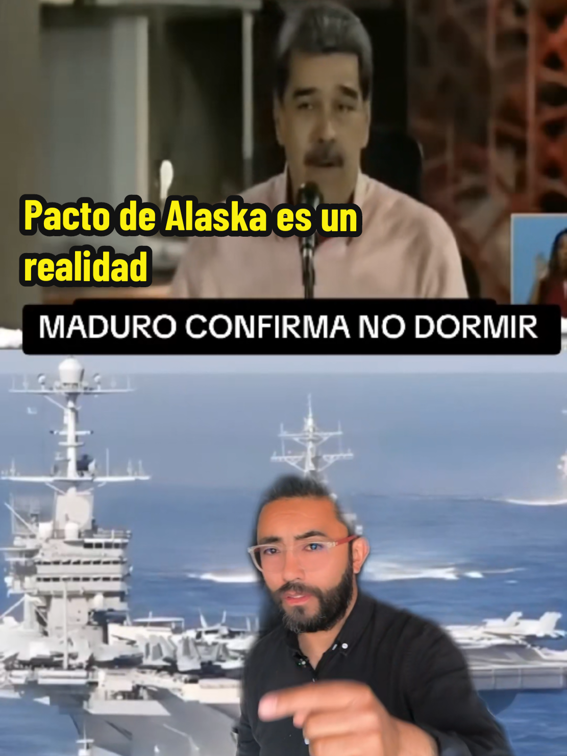 MADURO CONFIRMA NO DORMIR SE CONFIRMA EL PACTO DE ALASKA. No es casualidad ese despliegue de USA #alaska #donaldtrump #libertad  #nicolasmaduro #vladimirputin 