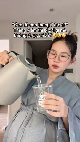 Có người còn hỏi con đẻ tháng 7 âm có xấu không nữa 🙄 T chịu luôn á #pregnant 