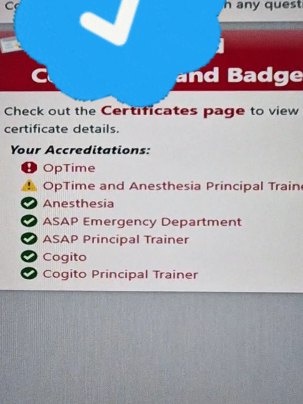 7 Epic Certifications in 3 Years 🥳😏 Shout-out to those who doubted me. #epiccertification #ASAP #OpTime #anesthesia #cogito 
