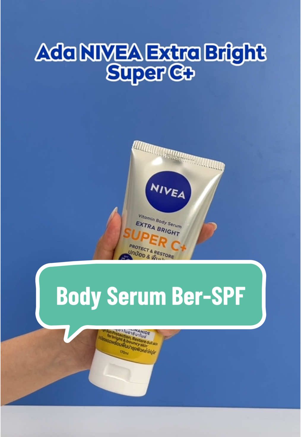 Body serum bukan sembarang body serum, yang ini bisa bantu jaga kulit dengan SPF 50PA+++!! #NIVEAIndonesia #ReviewNIVEA #niveaC&AHA #niveaSuperC+ #bodylotionviral #bodyserumviral #sunscreenviral #viral #sunscreenbadan #skincareroutine #Foryoupage #kulitcerah #rekomendasisunscreen #rekomendasilotion #bodylotion #sunblockbadan #sunscreenbadan #niveabodylotion #niveasunblock #bodyserumnivea #niveabodyserum 