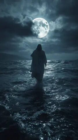 Witness this breathtaking scene of Jesus walking on water, a timeless symbol of faith, hope, and divine power. An epic animation that brings a biblical moment to life, blending art, spirituality, and emotion in a way you’ve never seen before. #JesusChrist #FaithInspiration #ChristianTikTok #spiritualjourney #wallpaper 
