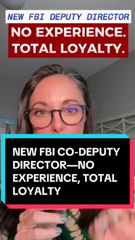 Trump just made Andrew Bailey co–deputy director of the FBI. No experience. Just loyalty.