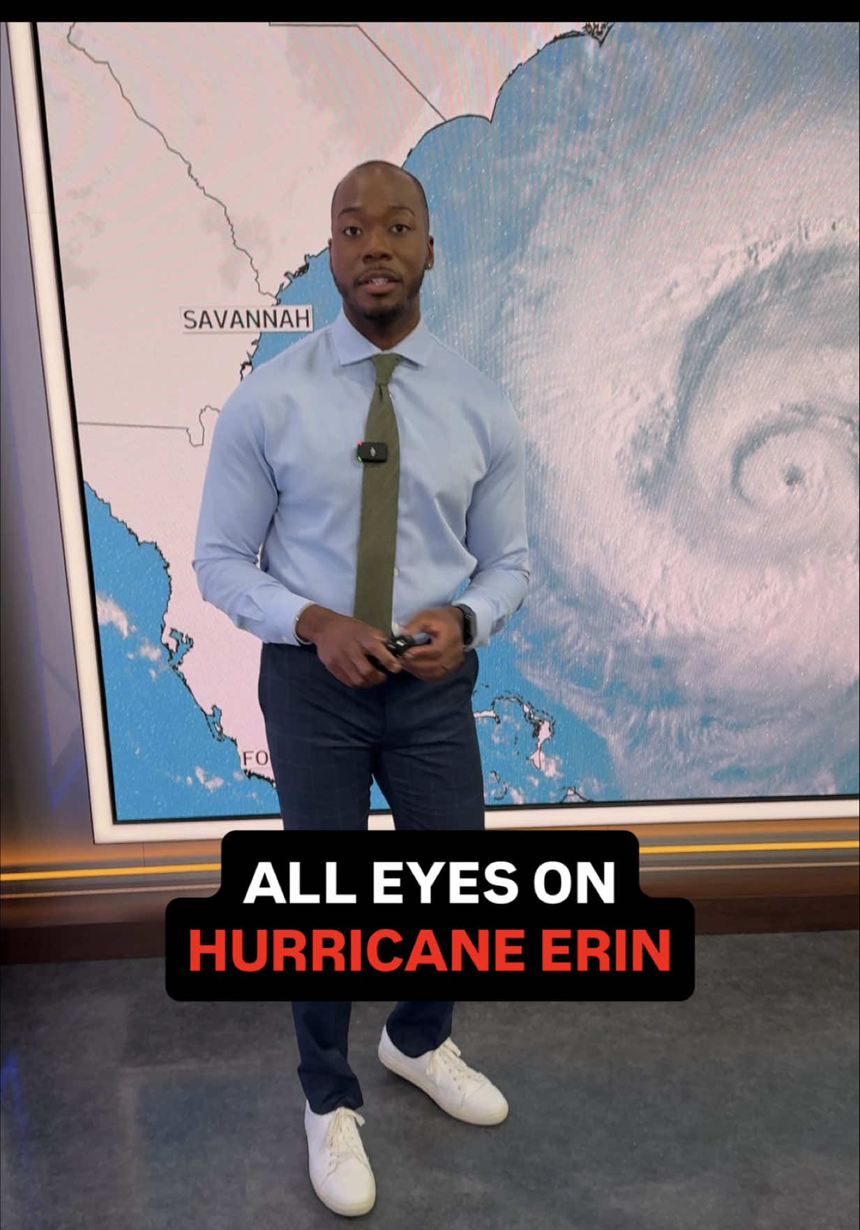 Erin has shown signs of strengthening this morning and is still maintaining its Category 2 status. There’s no significant change in forecast track. I expect life threatening rip currents across New England through Saturday. @NBC10 Boston  #hurricaneerin #nbc #boston #hurricane #erin