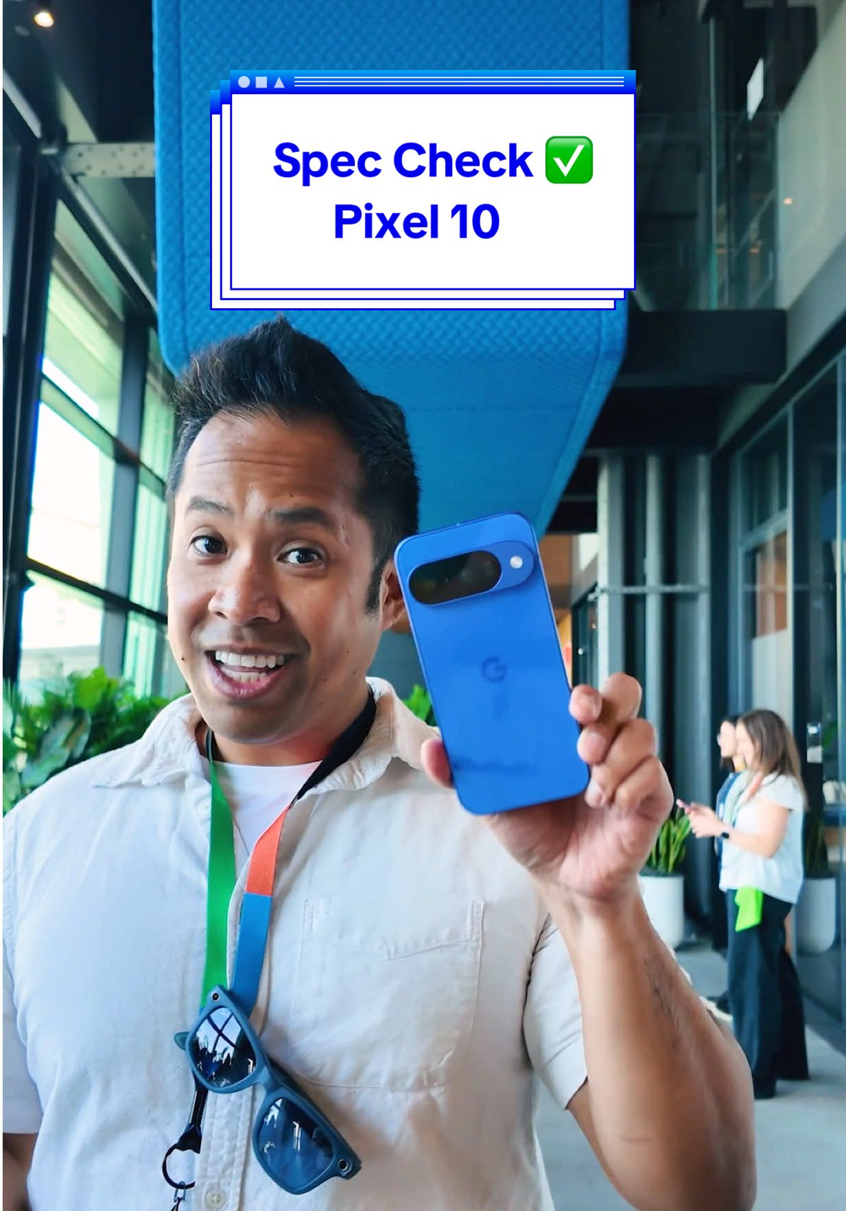Check out the #Pixel10, the entry-level smartphone in the new #GooglePixel family that starts at $799.  The #SpecCheck ✅ shows off that 6.3-inch Actua display, the four color options, and the triple camera system that you *probably* won't see on #iPhone17. We've got the Tensor G5 and Gemini-powered experiences, plus 7 years of OS upgrades lined up! What do we think 🤔  #MadeByGoogle  
