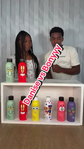 Matching the Bottle game challenge Danise Vs Bonyyy #family #game #challenge 