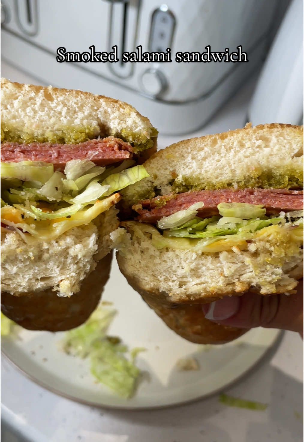 #salamisandwich #coldmeatssandwich #salami #sandwich #baguette #baguettefillings #smokedsalami #smokedsalamisandwich #sanwichideas #quicklunch #quickdinner 