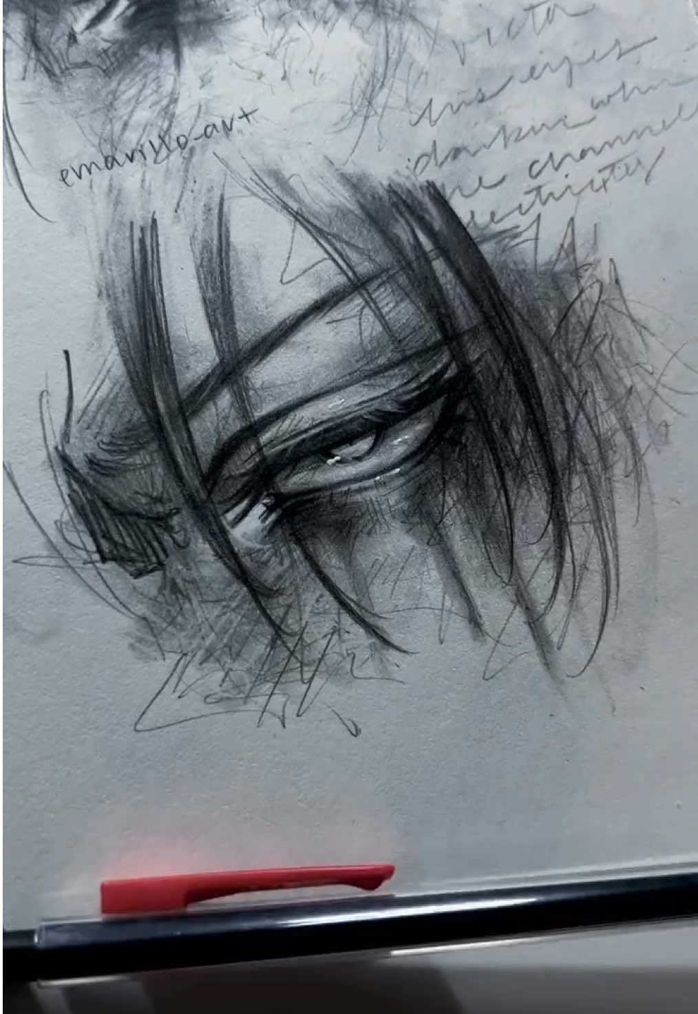 How I draw eyes in my style! I drew this with graphite on Moleskine #eyetutorial #drawingeyes #artstyle #graphitedrawing #characterdesign 