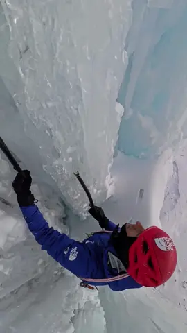 some adventures don't come with a screen protector. #iceclimbing #climbinglife 