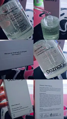 Ooznary Vita 3 Serum for even skin tone and 2 types of vitamin c and vitamin b3 improve skin condition & glowing up the look of spot ✨️ Get Yours ✨️ #Ooznary #faceserum #skincare #fyp 