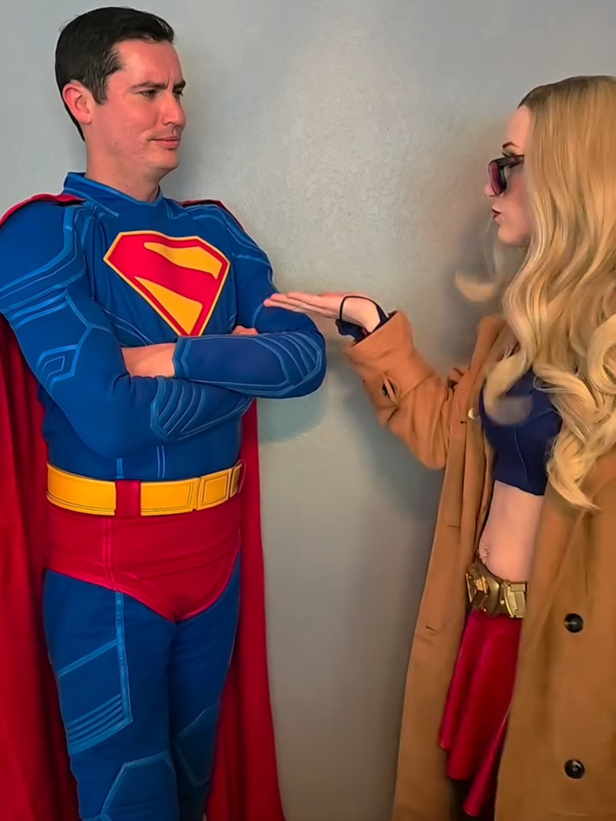 Superman tolerated Supergirl @Glow Siren as Supergril #superman #supergirl #cosplay #dcu #dc @Glow Siren 