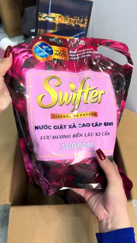 Nước giặt xã Swifter mua 1 túi tặng 1 túi #emkieutaphoa #nuocgiatxa #nuocgiat #nuocgiatswifter