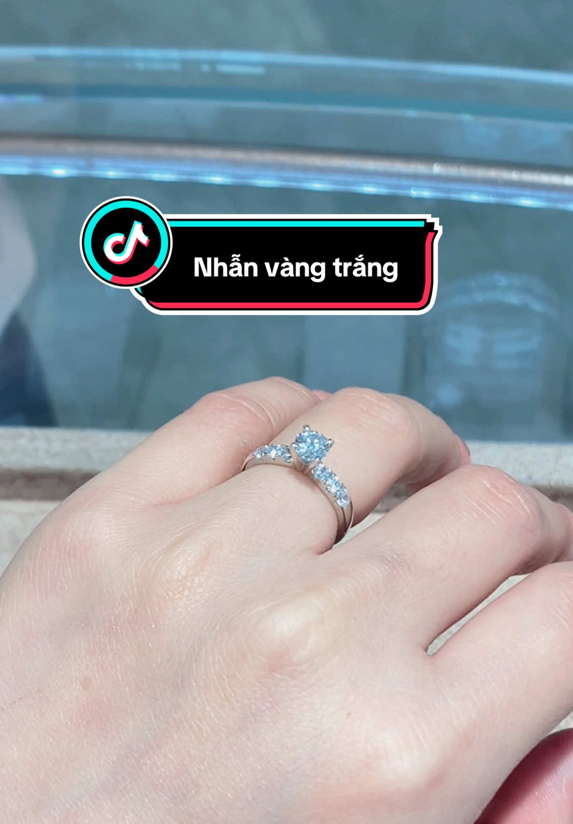 Nhẫn vàng trắng chỉ 4🍠5 #xh #pnj 