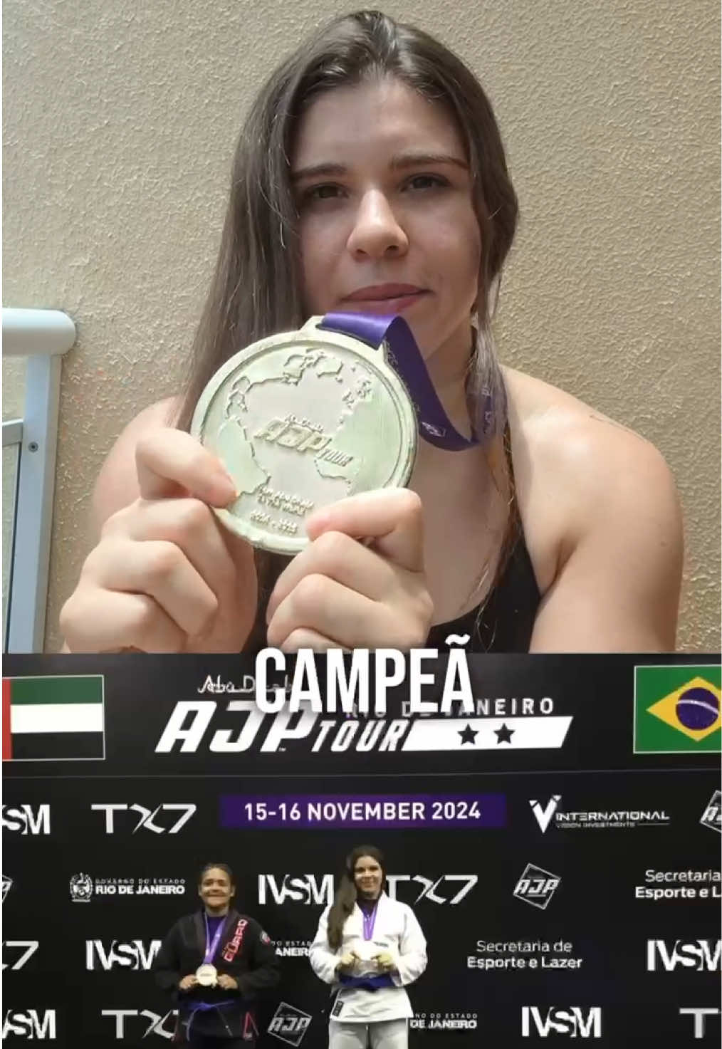 🏆✨ A Milena conquistou a vitória no campeonato de jiu-jítsu! Durante toda a preparação, ela contou com disciplina, treino intenso e o apoio dos extratos da Mané Cogumelos, que fizeram parte da sua rotina diária. 💪🍄 Essa conquista mostra que quando o corpo e a mente estão alinhados, os resultados aparecem.