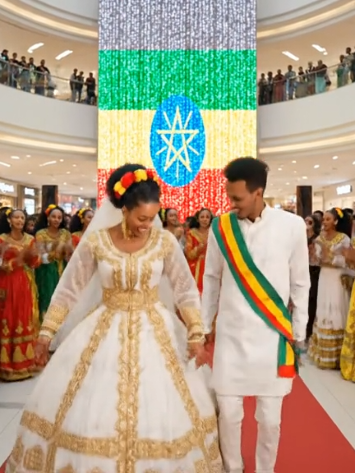 Ethiopian Wedding Flash Mob Takes Over Dubai Mall! 🇪🇹✨