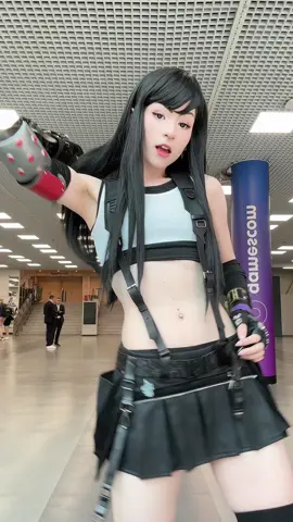 final fantasy 7 anyone? #tifalockhart #tifa #finalfantasy7 #ff7 #gamescom #gamescom2025 #squareenix #finalfantasycosplay #ff7cosplay #tifacosplay #fyp #piercings 