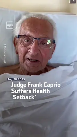 Sharing a video from the hospital, retired judge Frank Caprio has asked for prayers as the beloved Rhode Island figure faces a health “setback” in his battle with pancreatic cancer. #JudgeFrankCaprio #US