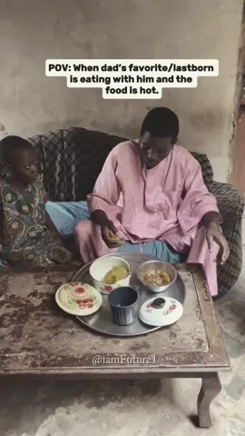 Him cutting the eba bit by bit🥺❤️