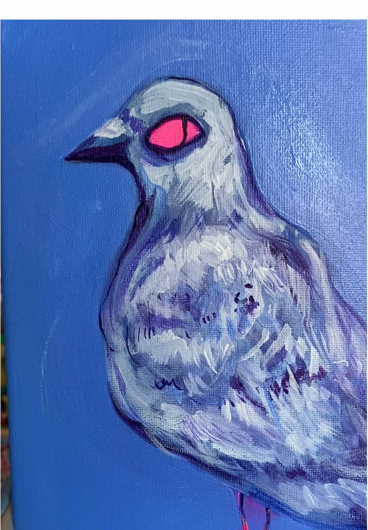 I hope u guys understand how much I really really like pigeons #illustration #painting 