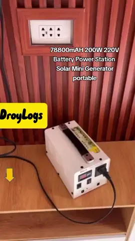 Battery Power Station  Solar Mini Generator portable 200W 220V 78800maH #portable #solar #generator #powerstation 