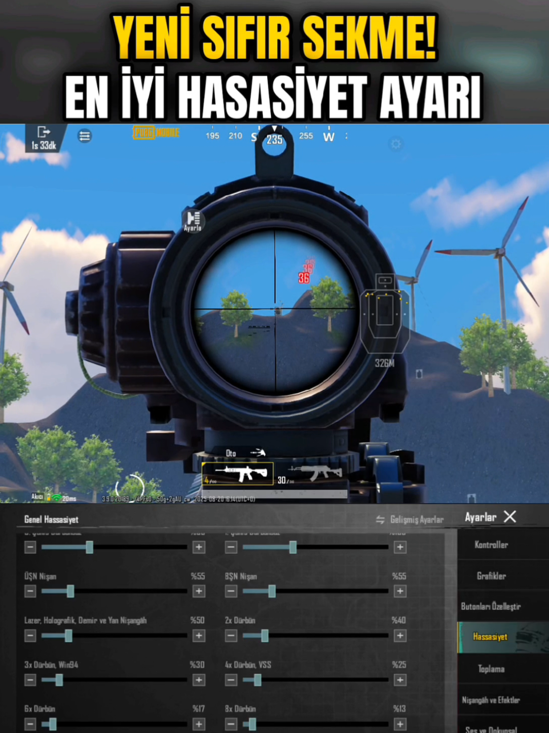 Yeni Sıfır Sekme Hasasiyet Ayarı Pubg , Pubg En İyi Hasasiyet Ayarı,   Hasasiyet Kodu, Hasasiyet Ayarı, #Hasasiyetayarı #hasasiyetayarları #pubgmnextstarprogram #pubgmobile #pubgmobilec9s25 