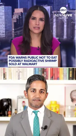“Talk about a horror movie meets culinary disasters. What a headline.” Dr. Alok Patel breaks down what you need to know about the FDA’s warning not to eat Great Value raw frozen shrimp sold at Walmart due to possible contamination with a radioactive isotope. #news