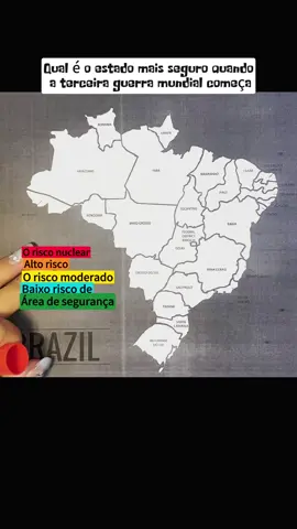 Qual é o estado mais seguro quando a terceira guerra mundial começa#brazil🇧🇷 