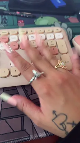 These press-on nails are such a crazy deal — 20 full sets for just $20! 💅 They’re giving soft pastel pink, green, gems, and cherry details that even match my keyboard. Perfect for switching up your nails every week without breaking the bank. TikTok Shop stays undefeated with these finds 🐝 #TikTokShopFinds #TikTokDeals #PressOnNails #NailBundles #BundleAndSave #TikTokShopHaul #AffordableNails #CuteNailsForLess #KawaiiAccessories #GirlyFinds #AestheticAccessories #NailTok #NailObsession #BargainTok #BudgetFriendlyFinds #TinyThingsBigJoy #thabeehivee 