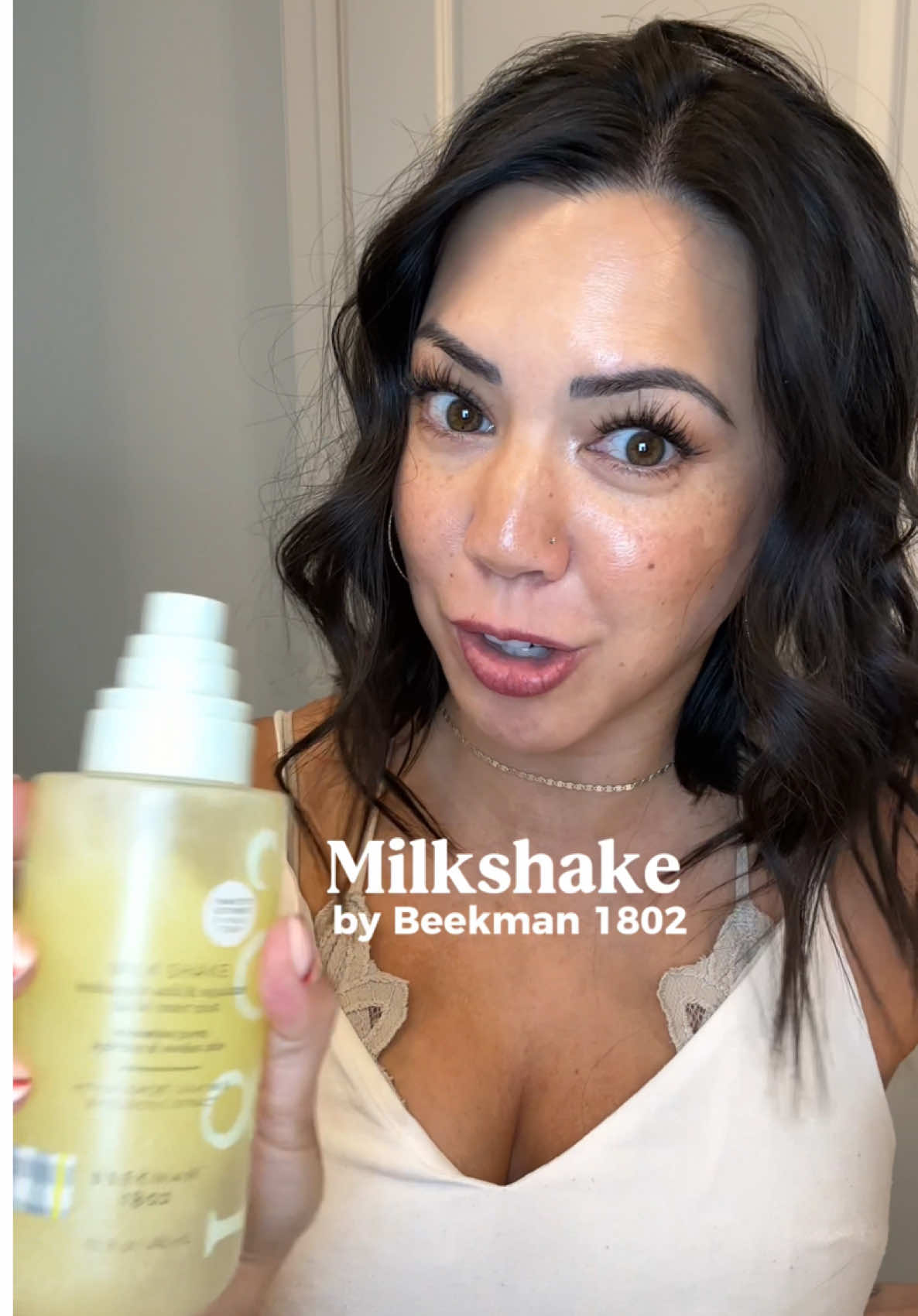 My most-used skincare product: Milkshake Toner Mist by @Beekman 1802 !! It has hyaluronic acid, squalane, mugwort, goats milk, and probiotic extract to keep your skin hydrated! #beekman1802 #skincare #milkshaketoner #milkshaketonermist 