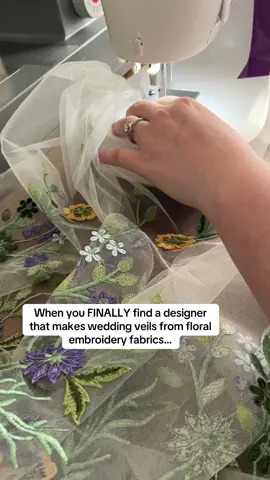 Finally… something other than “traditional “! Making wedding veils out of floral embroidery fabrics. Helping you escape plain, traditional veils if it’s not your style! All of my veils are made to order based on the fabric, length and comb color chosen. I also have some ready to ship final sale items. Want to order fabric samples before you commit? Check out my individual or package swatch options on my website. Need advice on which of my veils to choose? Send me a message, I’d like to give you some personalized advice!  #engaged #floralveil #weddingveil #nontraditionalwedding #weddinginspiration 