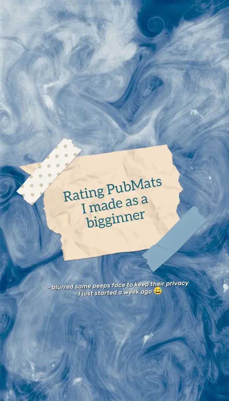 Lowkey started just a week ago 😅 so please be nice and don't judge! I would absolutely love it If you give me tips to make it better or tips to improve ❤️‍🩹 #fyp #pubmat #rating #canva #student 