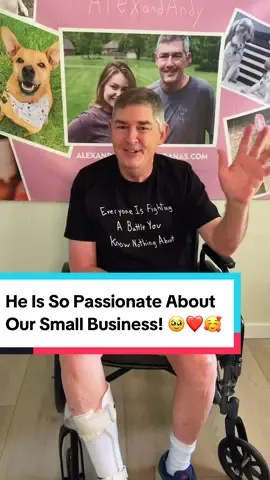 He works so hard on his shirts 🥹 Your orders mean so much to him! ❤️ Our small business brings Uncle Andy so much joy. #fyp #inspirational #SmallBusiness #storytime 