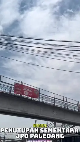 Wali Kota Bogor Dedie Rachim tinjau penutupan sementara JPO Paledang. #jpopaledang #dedierachim #kotabogor Sc: Pemkot Bogor