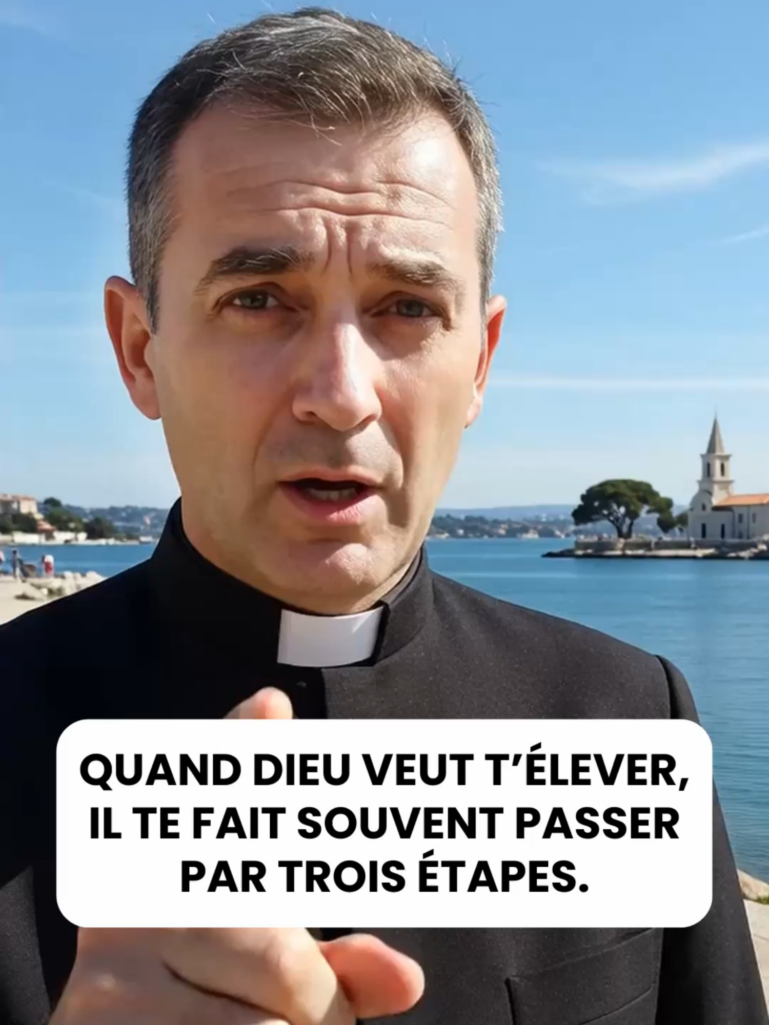 Quand Dieu veut t’élever, Il te fait souvent passer par trois étapes.------------------------------------------------- #tiktokchretien #france #foi #dieu  #labible