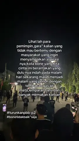 Seorang pemimpin sejati tidak akan pernah menghilang ketika lagi ada masalah🙏🏻 #demobone #turunkanpbb_p2