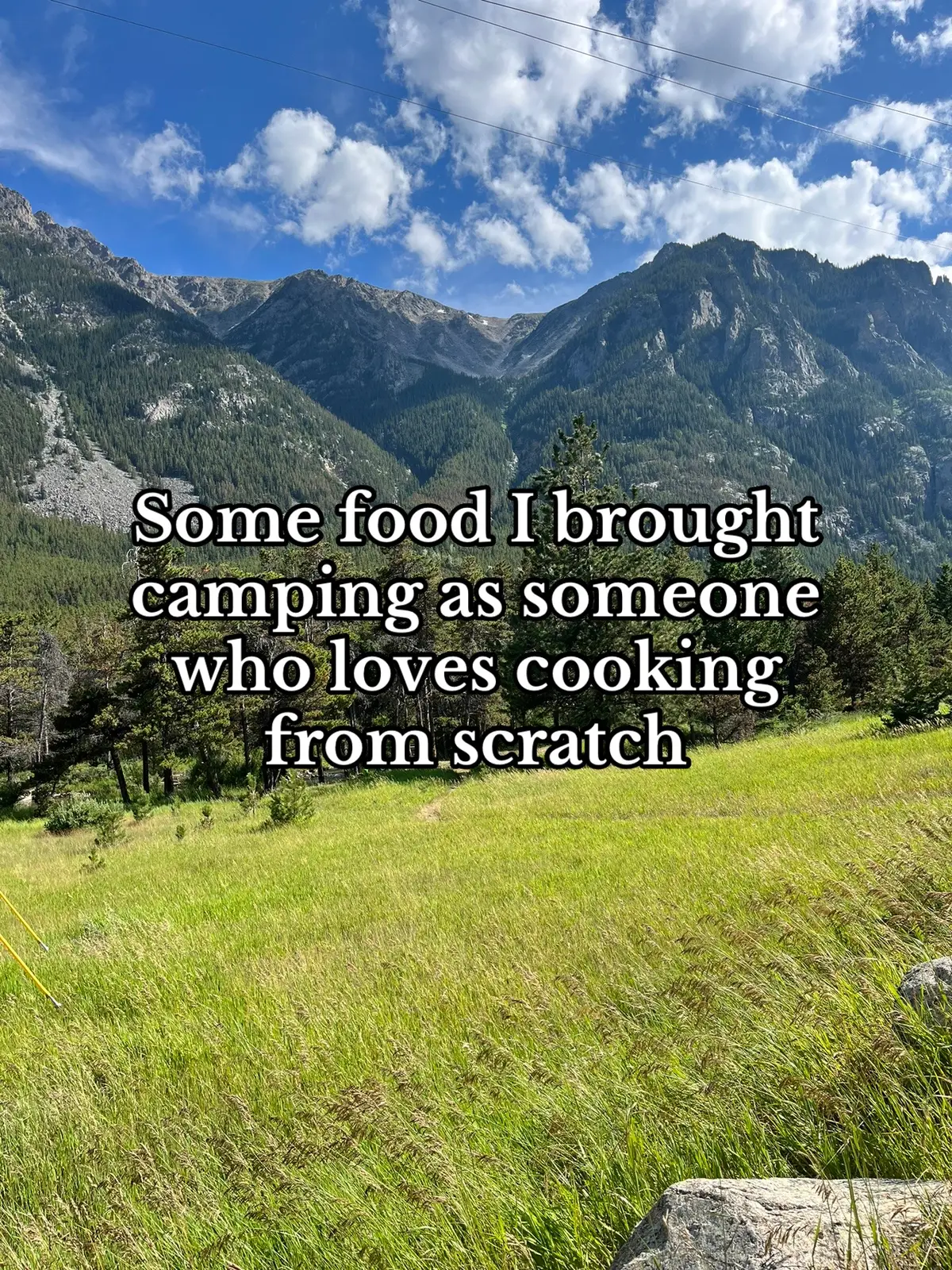 #creatorsearchinsights #camping #homemadefood #campingfood #fromscratch #snacks #Outdoors #outdoorcooking #montana #montanasummer #Summer #fyp 