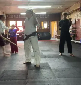 Another hot day of practice in the dojo. 