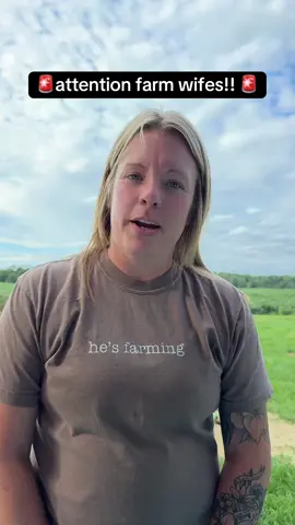 He’s farming. I’m surviving. 🌾 Welcome to farm wife life—where the tractors run late and the laundry runs later. #farmwife #farmtok #farming 