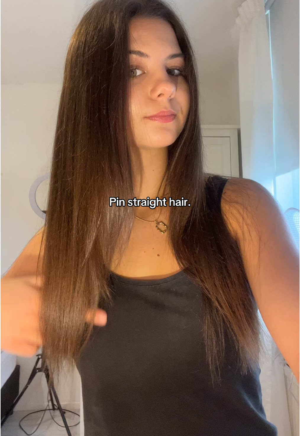 In de video was het niet zo pin straight oepss🙈 #straighthair #straightner #hair #hairtok #influencerjourney 