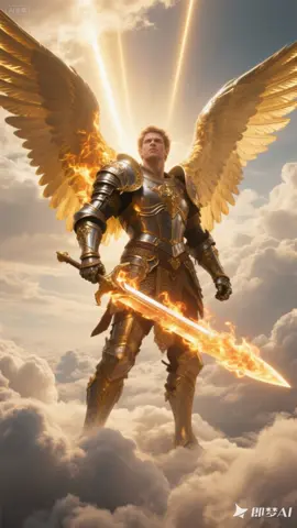 The great Archangel and God Michael.#angel #god #michael #armor #aigenerated #aianimation #aiproduction 