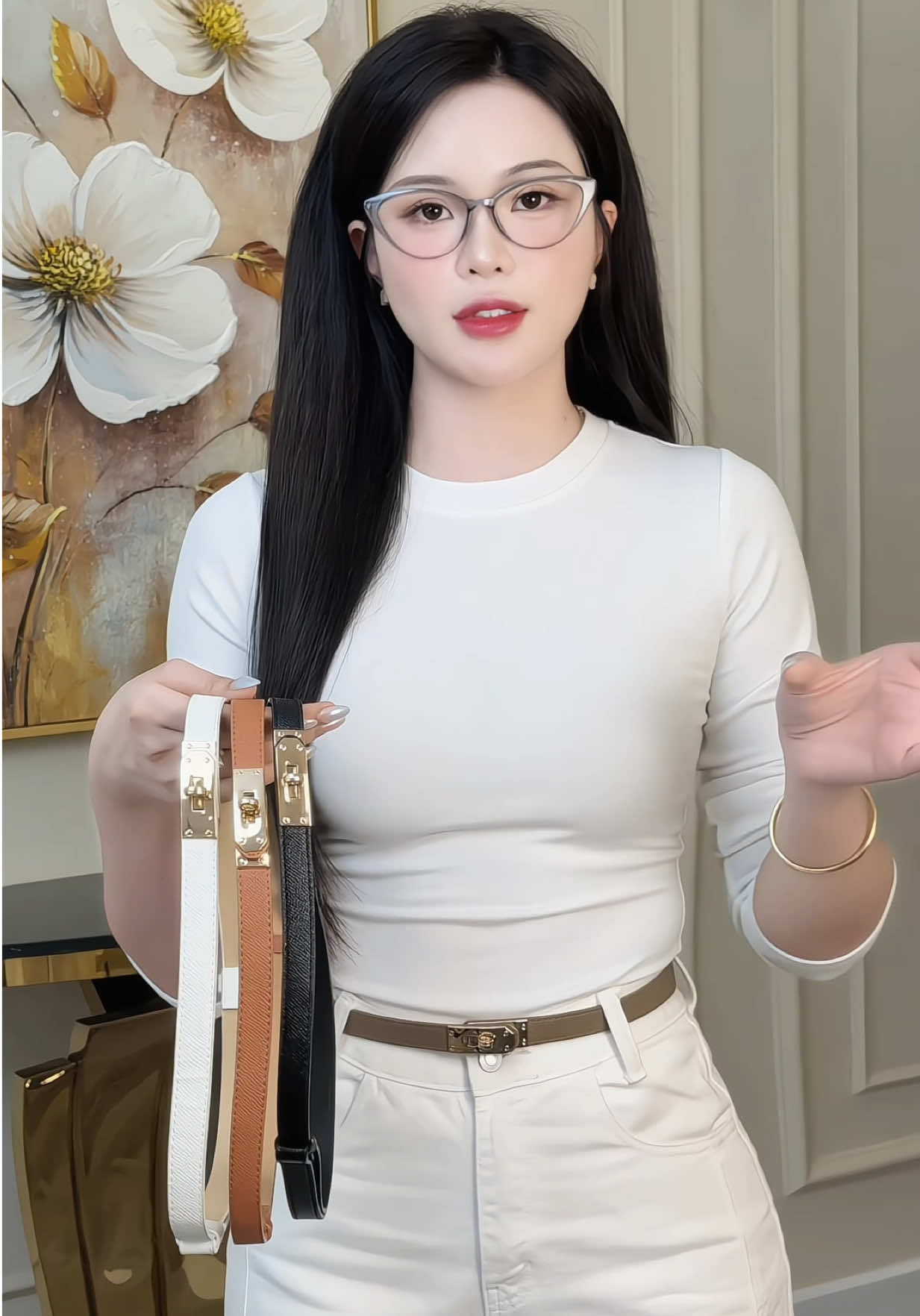Thắt lưng đai váy nữ da bản nhỏ #champhanreview #phukienthoitrang 